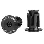 Wolf Tooth Alloy Bar End Plugs (Set of 2) - Black