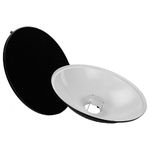 Fotodiox Pro Beauty Dish 28" (70cm) kit with Honeycomb Grid (50 Degree), for Comet CB25H Flash Head, CAX-32HS, CAX-64HS, CB-25, CT-W 800 W/S, CT-W400 W/S Strobe Flash Light, Beautydish