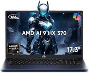 NIMO 17.3" Copilot+ AI Laptop, AMD Ryzen AI 9 HX 370 (Up to 5.1GHz), 64GB DDR5 RAM 1TB SSD, Radeon 890M, 144Hz FHD Display, 100W Fast PD, USB 4.0, Fingerprint, Win 11 Gaming Laptop with 2Y Warranty
