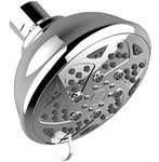 Marcoware ABS Ivy Shower Head 4 Inches Six Mode,without Arm, Chrome, Polished Finish