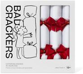 Rude Christmas Crackers - Adult Christmas Crackers with Rude Jokes - Pack A (6 pack) by Bad Crackers