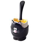 Joie Cat Egg Cup and Spoon, One Size, Assorted (Black or White), 1 Piece