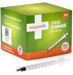 1ml Syringe - 100 Pack – Luer Slip Tip, No Needle, FDA Approved, Sterile Individually Blister Packed - Medicine Administration for Infants, Toddlers and Small Pets