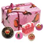 Bomb Cosmetics Rockin' Robin Handmade Wrapped Bath and Body Gift Pack, Contains 5-Pieces, 350 g [Contents May Vary]