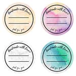 Mobiusea Creation Handmade with Love Labels Roll | 2 inch Round Cut | 500 Labels for Homemade Goods, Handmade Stickers, Small Business Supplies, Soap Candle Canning Supplies