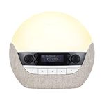 Lumie Bodyclock Luxe 700FM - Wake-Up Light with FM Radio, Bluetooth Speakers & Low-Blue Light for Sleep