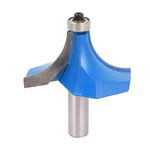 COMOK 1/2" Shank 2" Radius 2 Flutes Corner Rounding Over Router Bit Tool 78mm Long