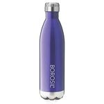 Borosil Hydra Bolt Trans Blue 750 ml Stainless Steel Water Bottle | Double Wall Vacuum Insulated Flask | 24 Hours Hot and Cold | Bottle for Office, Gym, School