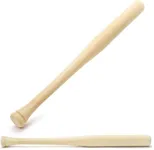 Tebery 2 Pack Wood Baseball Bat Sof