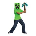 DISGUISE 156269 Minecraft Role Play, 6+, Diamond Pickaxe and Mask, One Size