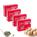 Artinci High Protein Ladoos | As Seen on Shark Tank India | Enriched with Seeds, Nut flour & Wheat | Diabetic Keto-Friendly Laddu with High Fibre | Sugar Free | Vegan | Low Carbs | 200g (Pack of 4)