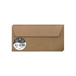 Clairefontaine - Ref 29005C - Pollen Kraft Adhesive Envelopes (Pack of 20) - DL (110 x 220mm) in Size, 120gsm Paper, Suitable for Use with Inkjet or Laser Printers