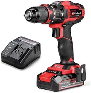 Einhell Akku-Schlagbohrschrauber TE-CD 18/44 Li-i (1x2,5Ah) Power X-Change (18 V, 44 Nm, Schlagbohrfunktion, 13 mm Metallbohrfutter, 2-Gang, inkl. 2,5 Ah Akku & Ladegerät)