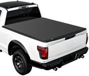 VEVOR Soft Tri-Fold Truck Bed Tonneau Cover, Compatible with 2015-2026 Ford F-150 5.5 ft (67.1 in) Bed, Waterproof Soft Folding Truck Tonneau Cover with 3-Layer PVC and Aluminum Alloy Support Bar