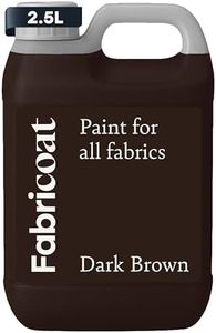 Fabricoat - Fabric Paint for Furniture - 85 oz / 2.5L Dark Brown - Restore or Change the Color of Couches, Chairs, Upholstery, Soft Furnishings, Car Interiors, Clothing, & Footwear