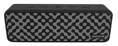 Rockville Faze 50w Portable Bluetooth Speaker TWS Wireless Link Waterproof, Black (Faze Black)