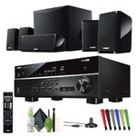 Yamaha Audio YHT-4950U 4K Ultra HD 5.1-Channel Home Theater System with 8" 50W RMS Powered Subwoofer Speakers, AV Receiver, True Surround Sound with Bluetooth Music Streaming (Black)