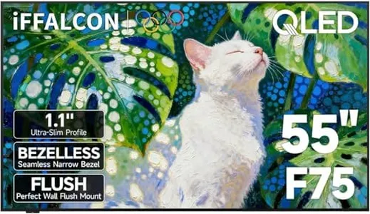 iFFALCON 55-Inch Class QLED 4K F75 Smart TV, Ultra-Slim 1.1'' Floating Picture Frame TV, Seamless Wall-Mount Installation | Dolby Vision IQ, 144Hz, Google TV, Alexa | Works w/Legacy Devices