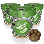 Popcorn Paws Tranquil Tails, Chicken Flavoured Dog Calming Treats - Reduce Stress, Fear, Barking and Separation Anxiety - Pack of 3 + Free Belly Booster Sample Pack