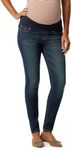 Signature by Levi Strauss & Co. Gold Label Women's Maternity Baby Bump Skinny Jeans, Blue Laguna-waterless, Large