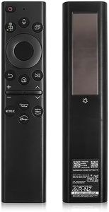 BN59-01385A Solar Voice Remote Replacement for Samsung Frame TV Remote with Bluetooth Rechargeable Solar Cell, Compatible with Samsung 2021-2022 Neo LED Smart 4K Ultra HD TV, 4 Shortcut Buttons, Black