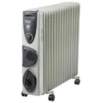 Russell Hobbs 15 Fin ROR15F 2900W Electric OFR Oil Filled Radiator Room Heater with Fan | Overheat Protection & Anti-Tilt, 2 Heat Settings | Temp Control, Portable Wheels, Fire Proof | 2-Year Warranty