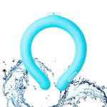 mpac+ Neck Cooler Icering | Cooling Neck Wraps, Neck Cooling Tube - Personal Air Conditioner with Gel Ice Pack for Outdoor Activities, Hot Weather Relief, Summer, Freeze Below 64°F (Jumbo, Blue)