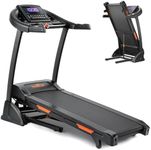 THERUN Treadmill with Incline, Auto Hydraulic Foldable Treadmill with 3.5HP Powerful Motor & 300 LBS Weight Capacity, Folding Incline Treadmill with 15 Incline Levels & 18 Programs, 1-16 km/h, Black