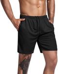 COOFANDY Men's 3 Pack Workout Gym Shorts Mesh Athletic Shorts Lightweight Bodybuilding Training Short Pants with Pockets