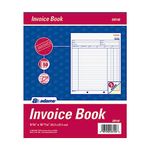 Adams Invoice Book, 8.38 x 10.69 Inches, White and Canary, 2-Parts (50 Sets) (D8140)