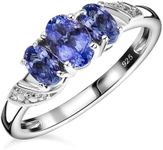 TJC Tanzanite Three Stone Ring for 