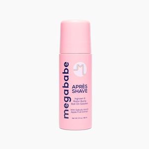 Megababe Après Shave | Post-Shave & Waxing | Ingrown Hair & Razor Bump Roll-On Treatment for Women | Bikini, Armpits & Legs | 3.0 fl oz