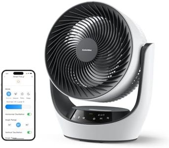 SwitchBot Smart Air Circulator Fan, Portable Battery Circulation Fan for Indoor/Outdoor Use, 22db Ultra Quiet, 9 Speeds Strong Airflow, 9H Timer, Compatible with Alexa When Paired Hub