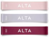 ALTA Mini Loop Bands for Exercise - Premium Durable Latex - Small Resistance Bands for Women, Mini Booty Bands for Working Out, Leg Stretch Bands for Physical Therapy, Pilates Exercise Mini Bands Set