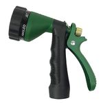 H2O WORKS Garden Hose Nozzle, Metal trigger nozzle hose with Adjustable Watering Patterns, Watering Hose Nozzle, Water Spray Gun Nozzle, Hose Sprayer Attachment, perfect Car Washing and Pets Showering