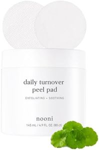 Nooni Korean Facial Peel Pad | Glass skin AHA (Glycolic Acid, Lactic Acid) Exfoliates Blackhead, Surface Skin and Soothes & Reduces Fine lines with Panthenol, Centella Asiatica Extract, 80 Count