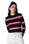 High Star Women's Acrylic Turtle Neck Sweater (HSWSWW23022_MC17_XL_Multicolored_2