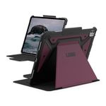 Urban Armor Gear UAG iPad Pro 13" Case, Metropolis SE Rugged Protection Case/Cover Designed for iPad Pro 13" Case (7th Gen 2024, M4) (A2926, A2925, A3007) Adjustable Stand and Pencil Holder - Bordeaux