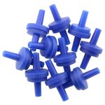 heyous 10PCS Blue Plastic Aquarium Non-Return Air Pump Check Valve Check Valve for Fish Tank Air Tube Pump Aquariums Fish Tan Prevent Water from Overflowing Back