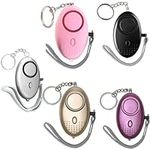 Personal Alarms for Women, Police Approved 140DB LOUD Security Alarms Keychain with LED Light, Self Defense Panic Rape Attack Safety Sound Kit for Women, Night Walker, Girl Elderly & Student. (Purple)