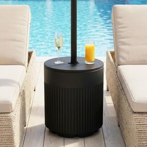 OLILAWN Patio Umbrella Base, 90LB Water Filled Umbrella Stand
