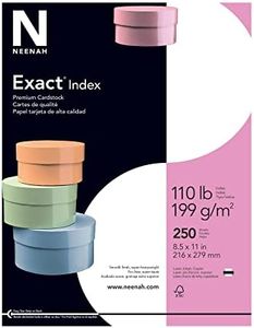 Neenah Exact 30% Recycled Extra-Heavyweight Index Card Stock, 8 1/2in. x 11in., 110 Lb, White, pk of 250 Sheets, 40411