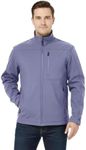Weatherproof Men's Softshell Jacket for Men, Wind & Water Resistant, Breathable Midweight Outdoor Coat, Lightweight Windbreaker for Spring, Fall & Winter - Slate Grey XXX-Large