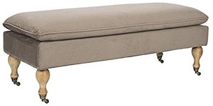 Safavieh HUD8239U Hudson Collection Sutton Pillowtop Bench, Taupe