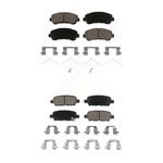 CMX Front Rear Ceramic Brake Pads Kit Replacement For Nissan Rogue Maxima Sentra Select Juke KCX-100304