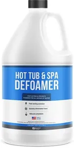 Hot Tub, Pool & Spa Defoamer (1 Gallon / 128oz) – Quickly Removes Foam Without The Use of Harsh Hot Tub Chemicals, Eco-Friendly & Safe with Silicone Emulsion Formula. Get The Foam Down