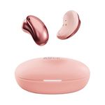 MEE audio Pebbles True Wireless Earbuds - Bluetooth 5.3 Low Profile in Ear Lightweight Headphones with Headset Microphone & Call Noise Reduction for Gym/Workouts/Sports and Gaming, Rose Gold