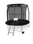 Jumpking 14ft Round Combo Deluxe Trampoline With Safety Enclosure Net and Ladder ❘ Outdoor Trampoline For Adults & Kids, Polyethylene Surround Pad & UV Protected Safety Net For Safe Bouncing