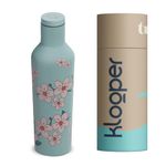 Klooper Insulated Bottle Sakura (Floral), 500ML | Stainless Steel 304 Bottle | Thermosteel Hot and Cold Steel Water Bottle | Kids Bottle |Sports Bottle | Gym Bottle |Travel Bottle