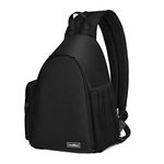 Cwatcun Camera Bag, Sling Camera Case Shoulder Backpack with Tripod Holder for Canon Nikon Sony Pentax DSLR SLR